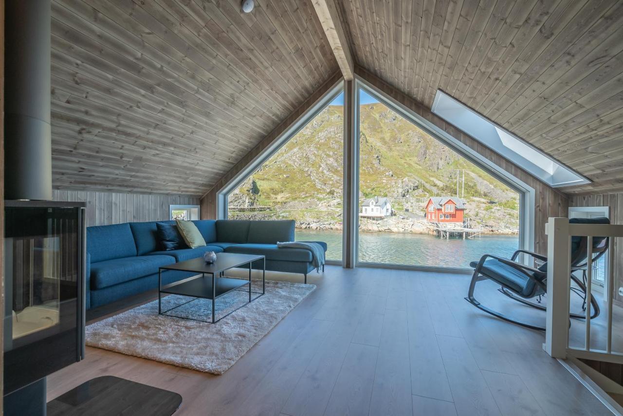 Seafront New Cabin In Lofoten Villa Ballstad Eksteriør bilde