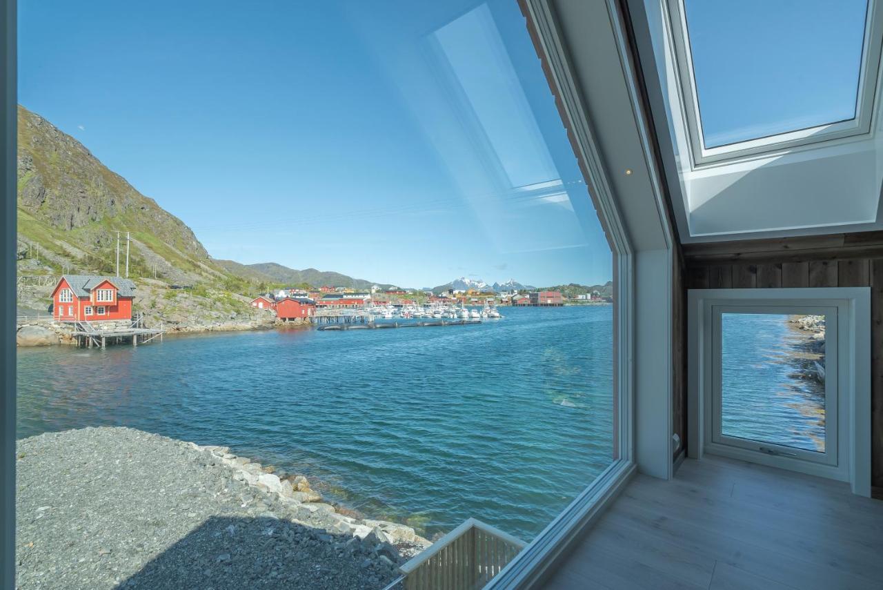 Seafront New Cabin In Lofoten Villa Ballstad Eksteriør bilde